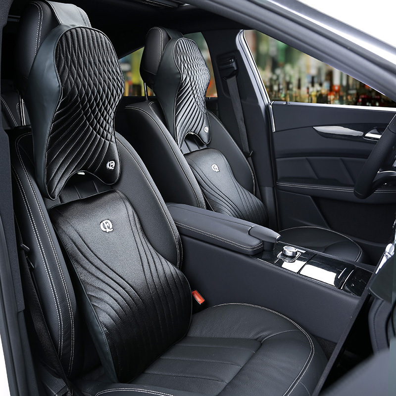 Memory Foam Car Neck Pillow Lumbar Support - 메모리 폼 자동차 베개 세트, 프리미엄