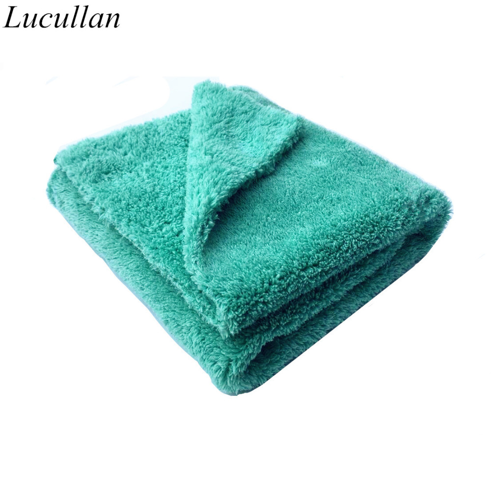 Microfiber Car Drying Towel Super Absorbent - 플러시 극세사 엣지리스 타월, 스크래치 프리,
