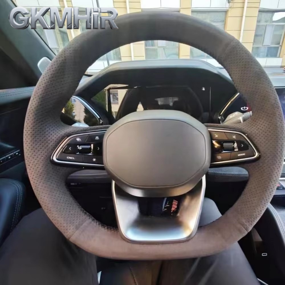 Car Steering Wheel Cover Anti Slip Breathable - 맞춤형 자동차 핸들 커버 액세서리 손바느질