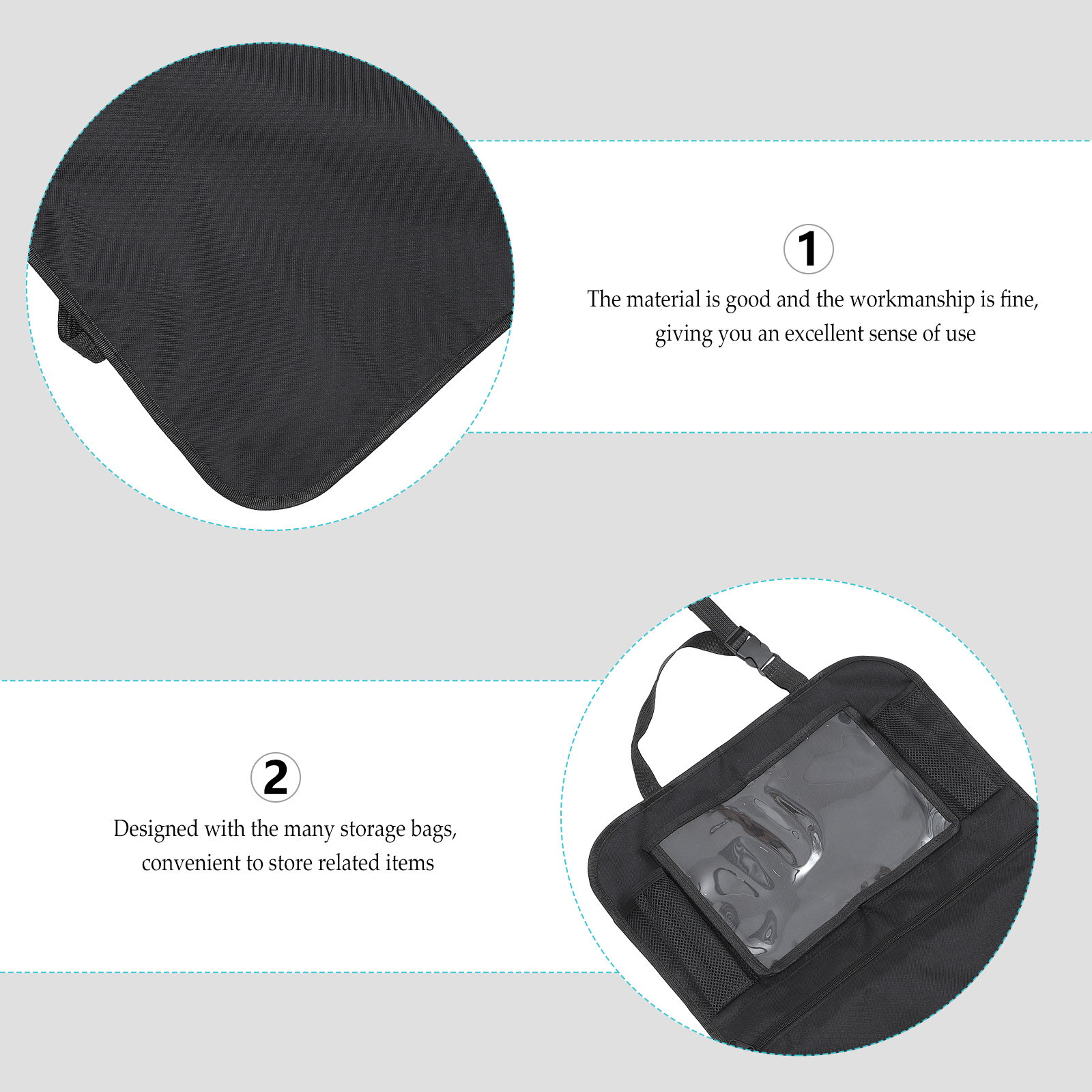 Car Trunk Organizer Foldable Storage Box - 차량용 시트 뒷면 수납 가방, 고급형