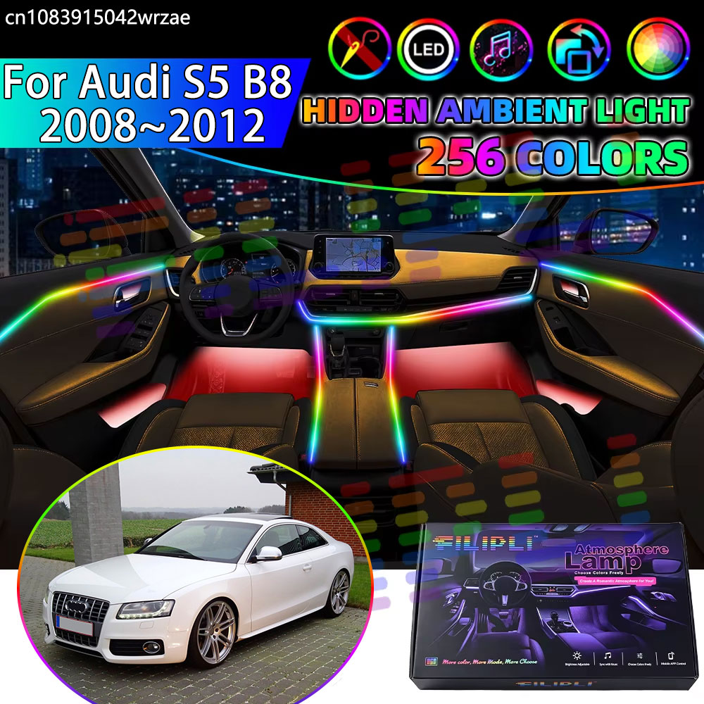 Led Ambient Interior Car Lights App Control - 아우디 S5 B8 2008~2012 2009용 RGB