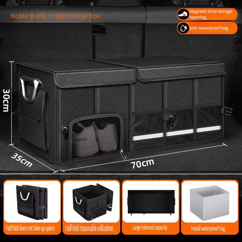 Car Trunk Organizer Foldable Storage Box - 방수 접이식 95L 옥스포드 천 보관