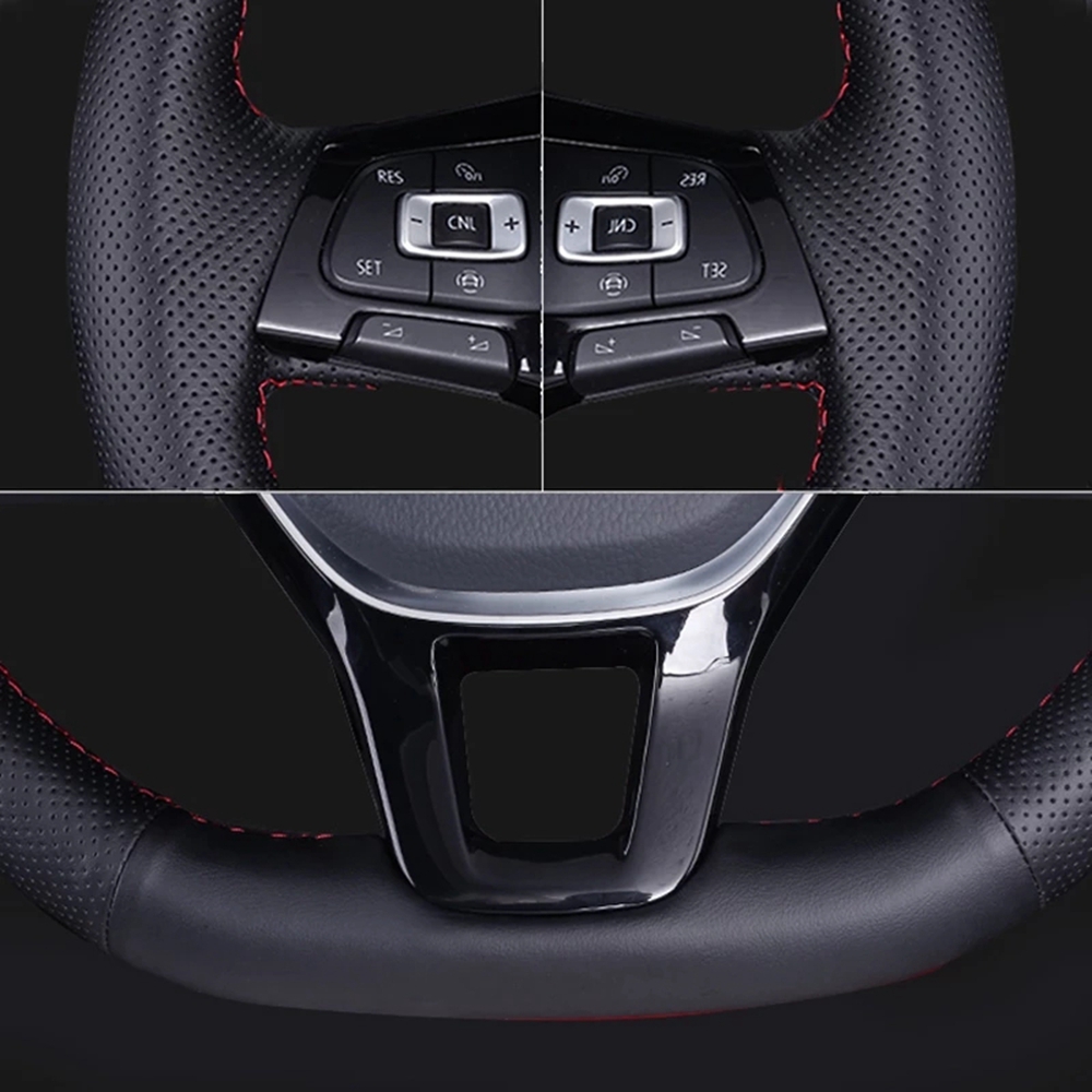 맞춤형 브레이드 자동차 핸들 커버, 미끄럼 방지, PU - Car Steering Wheel Cover Anti Slip Breathable 리뷰 및 가격
