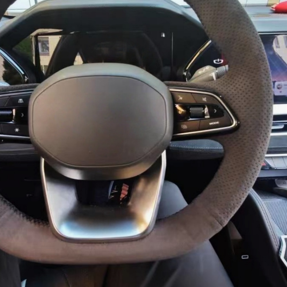 맞춤형 자동차 핸들 커버 액세서리 손바느질 스웨이드 가 - Car Steering Wheel Cover Anti Slip Breathable 리뷰 및 가격
