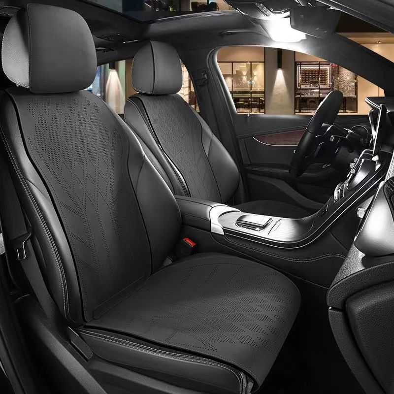 스웨이드 가죽 자동차 시트 커버 5인용 논슬립 자동차  - Leather Car Seat Covers Full Set Universal 리뷰 및 가격