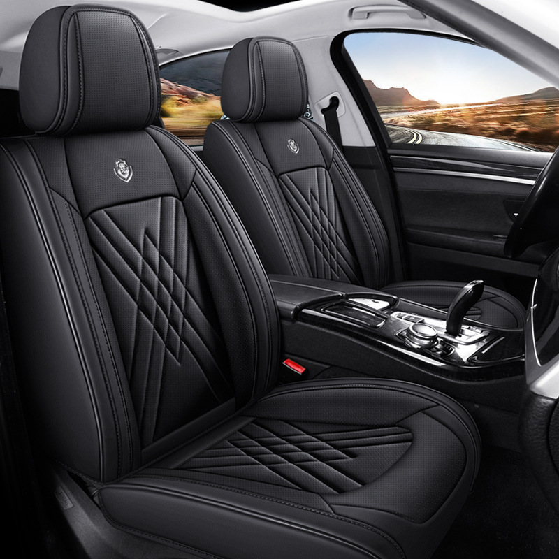 새로운 나파 가죽 자동차 시트 커버 풀 세트 5인승 사 - Leather Car Seat Covers Full Set Universal 리뷰 및 가격